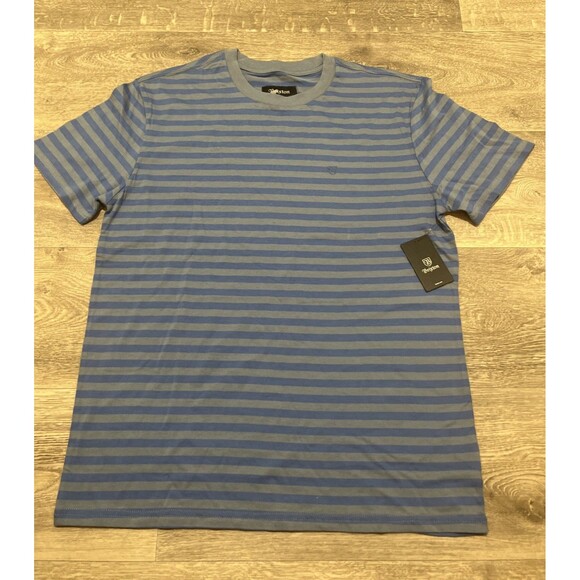 BRIXTON Men's Blue/Grey Short Sleeve Shirt Size Medium - Picture 1 of 10